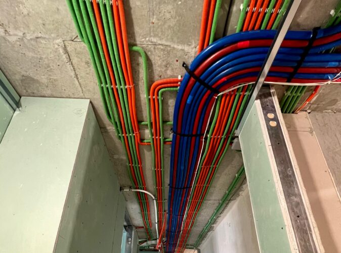 Черновые электромонтажные работы
